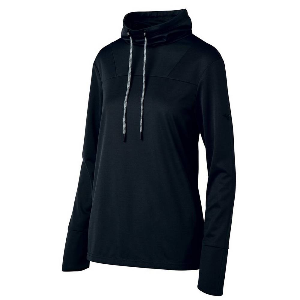 Mizuno Women's April Ross Funnel Neck Pullover Black (440684-TRH)